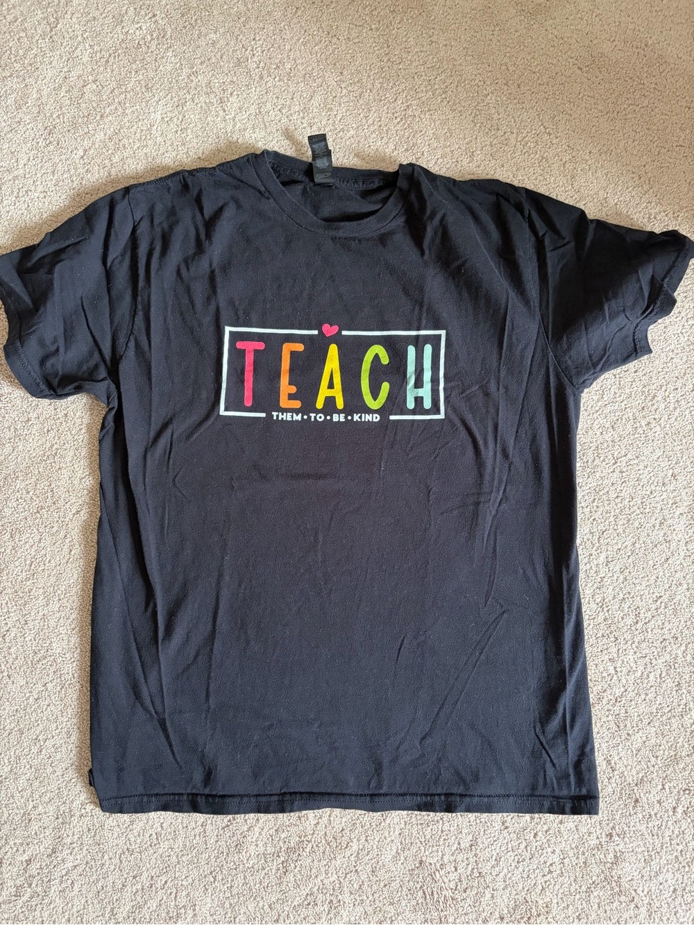 Gildan Black "TEACH" Kindness Graphic Tee - Teacher Pride